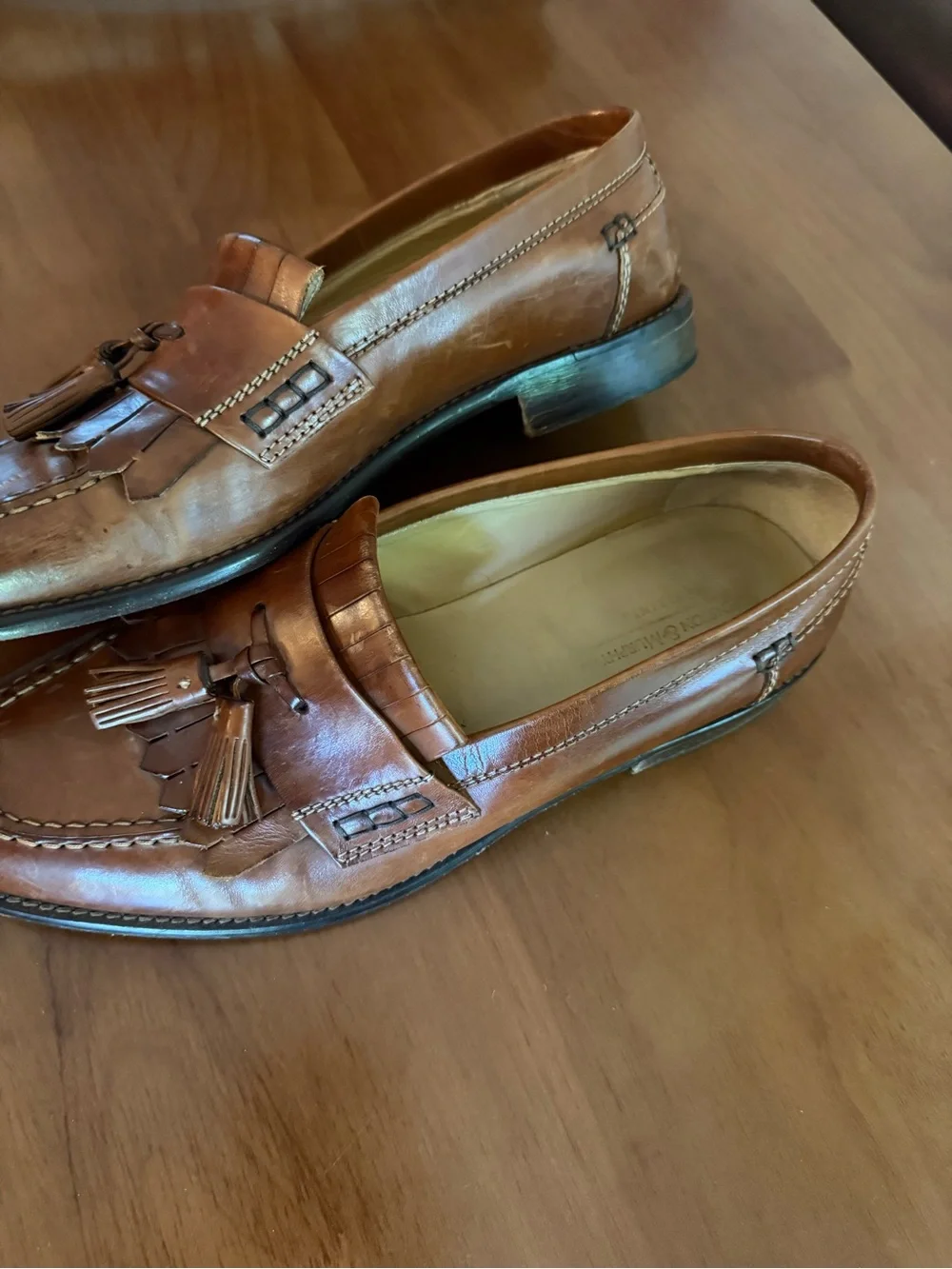 Vintage Johnston & Murphy Brown Leather Loafers